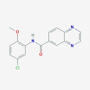 N-(5-chloro-2-methoxyphenyl)quinoxaline-6-carboxamide