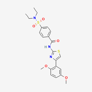 4-(diethylsulfamoyl)-N-[4-(2,5-dimethoxyphenyl)-1,3-thiazol-2-yl]benzamide
