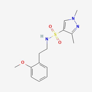 N-[2-(2-methoxyphenyl)ethyl]-1,3-dimethylpyrazole-4-sulfonamide
