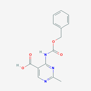 2-Methyl-4-(phenylmethoxycarbonylamino)pyrimidine-5-carboxylic acid