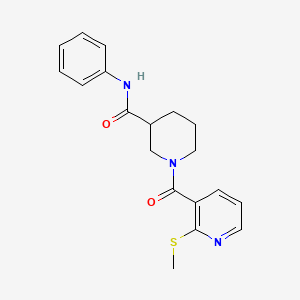 1-[2-(methylsulfanyl)pyridine-3-carbonyl]-N-phenylpiperidine-3-carboxamide