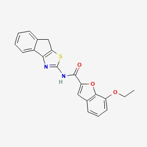7-ethoxy-N-(8H-indeno[1,2-d]thiazol-2-yl)benzofuran-2-carboxamide