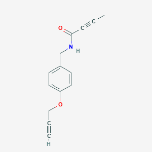 N-[(4-Prop-2-ynoxyphenyl)methyl]but-2-ynamide