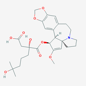 molecular formula C28H37NO9 B026889 4'-Demethyl Homoharringtonine CAS No. 98599-84-9