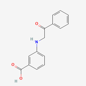 molecular formula C15H13NO3 B2688900 3-(Phenacylamino)benzoic acid CAS No. 352450-05-6