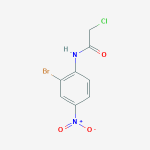 molecular formula C8H6BrClN2O3 B2688909 N-(2-bromo-4-nitrophenyl)-2-chloroacetamide CAS No. 329694-86-2