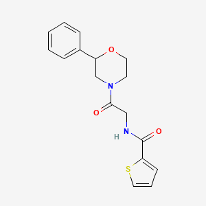 N-(2-oxo-2-(2-phenylmorpholino)ethyl)thiophene-2-carboxamide