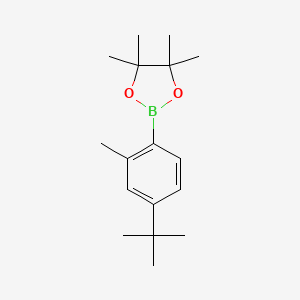 molecular formula C17H27BO2 B2688926 2-(4-Tert-butyl-2-methylphenyl)-4,4,5,5-tetramethyl-1,3,2-dioxaborolane CAS No. 2243254-46-6