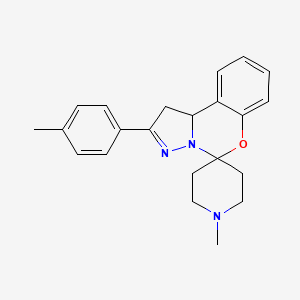 1'-Methyl-2-(p-tolyl)-1,10b-dihydrospiro[benzo[e]pyrazolo[1,5-c][1,3]oxazine-5,4'-piperidine]