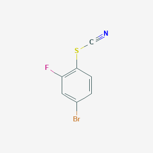 molecular formula C7H3BrFNS B2688936 4-Bromo-2-fluorophenylthiocyanate CAS No. 2149597-41-9