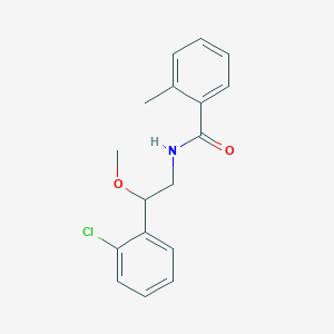 molecular formula C17H18ClNO2 B2688945 N-[2-(2-chlorophenyl)-2-methoxyethyl]-2-methylbenzamide CAS No. 1788847-77-7