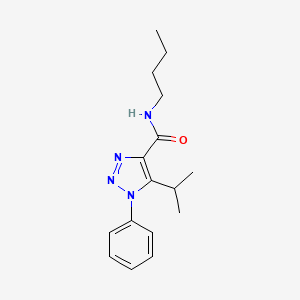 molecular formula C16H22N4O B2689081 N-butyl-5-isopropyl-1-phenyl-1H-1,2,3-triazole-4-carboxamide CAS No. 954817-46-0
