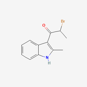 B2689086 2-bromo-1-(2-methyl-1H-indol-3-yl)propan-1-one CAS No. 50776-22-2