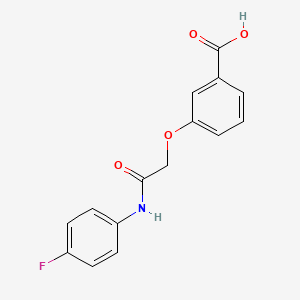 molecular formula C15H12FNO4 B2689130 3-{[(4-Fluorophenyl)carbamoyl]methoxy}benzoic acid CAS No. 723245-50-9