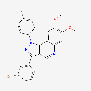3-(3-bromophenyl)-7,8-dimethoxy-1-(4-methylphenyl)-1H-pyrazolo[4,3-c]quinoline