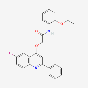 N-(2-ethoxyphenyl)-2-[(6-fluoro-2-phenylquinolin-4-yl)oxy]acetamide