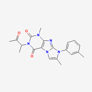 4,7-Dimethyl-6-(3-methylphenyl)-2-(3-oxobutan-2-yl)purino[7,8-a]imidazole-1,3-dione