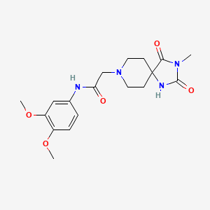N-(3,4-dimethoxyphenyl)-2-(3-methyl-2,4-dioxo-1,3,8-triazaspiro[4.5]decan-8-yl)acetamide