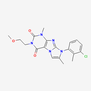8-(3-chloro-2-methylphenyl)-3-(2-methoxyethyl)-1,7-dimethyl-1H-imidazo[2,1-f]purine-2,4(3H,8H)-dione