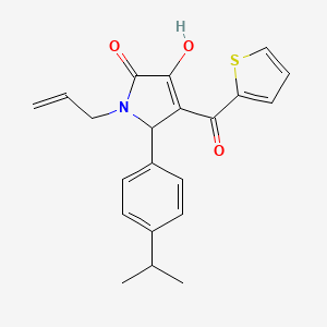 1-allyl-3-hydroxy-5-(4-isopropylphenyl)-4-(thiophene-2-carbonyl)-1H-pyrrol-2(5H)-one
