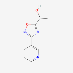 1-(3-(Pyridin-3-yl)-1,2,4-oxadiazol-5-yl)ethan-1-ol