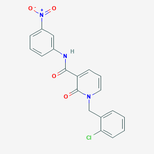 molecular formula C19H14ClN3O4 B2689236 1-(2-chlorobenzyl)-N-(3-nitrophenyl)-2-oxo-1,2-dihydropyridine-3-carboxamide CAS No. 941952-52-9