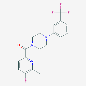 1-(5-Fluoro-6-methylpyridine-2-carbonyl)-4-[3-(trifluoromethyl)phenyl]piperazine