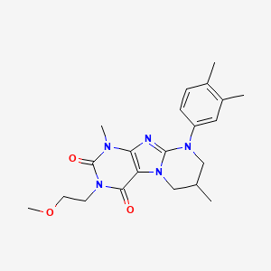 9-(3,4-dimethylphenyl)-3-(2-methoxyethyl)-1,7-dimethyl-7,8-dihydro-6H-purino[7,8-a]pyrimidine-2,4-dione