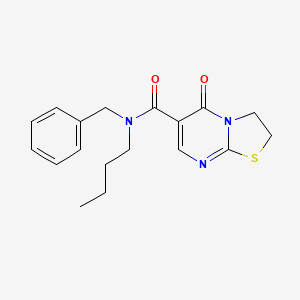 N-benzyl-N-butyl-5-oxo-2,3-dihydro-[1,3]thiazolo[3,2-a]pyrimidine-6-carboxamide