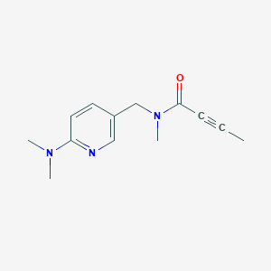 N-[[6-(Dimethylamino)pyridin-3-yl]methyl]-N-methylbut-2-ynamide