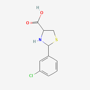 2-(3-chlorophenyl)-1,3-thiazolidine-4-carboxylic Acid