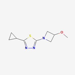 2-Cyclopropyl-5-(3-methoxyazetidin-1-yl)-1,3,4-thiadiazole