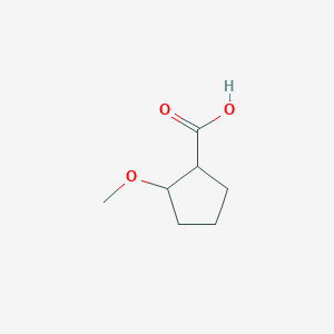molecular formula C7H12O3 B2689304 2-Methoxycyclopentane-1-carboxylic acid CAS No. 101354-64-7