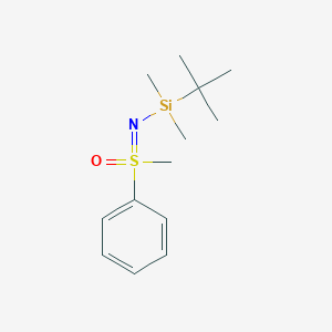 molecular formula C13H23NOSSi B2689314 S-methyl-N-(tert-butyldimethylsilyl)-S-phenylsulfoximine CAS No. 117893-43-3