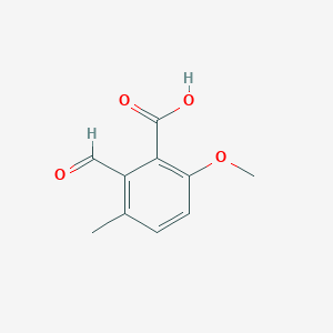 molecular formula C10H10O4 B2689327 2-FORMYL-6-METHOXY-3-METHYL-BENZOIC ACID CAS No. 945981-91-9