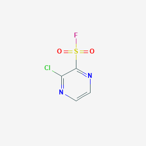 molecular formula C4H2ClFN2O2S B2689339 3-Chloropyrazine-2-sulfonyl fluoride CAS No. 2169152-62-7