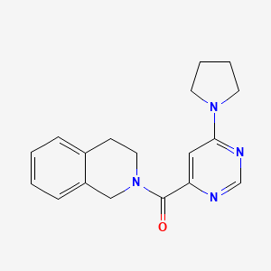 B2689387 (3,4-dihydroisoquinolin-2(1H)-yl)(6-(pyrrolidin-1-yl)pyrimidin-4-yl)methanone CAS No. 1909590-26-6