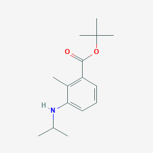molecular formula C15H23NO2 B2689397 Tert-butyl 2-methyl-3-(propan-2-ylamino)benzoate CAS No. 2248356-48-9