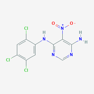 B2689435 5-nitro-N-(2,4,5-trichlorophenyl)pyrimidine-4,6-diamine CAS No. 681271-30-7
