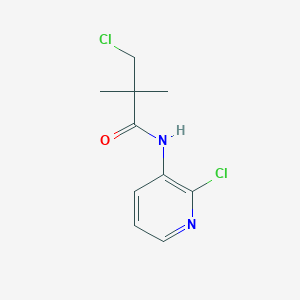 molecular formula C10H12Cl2N2O B2689452 3-chloro-N-(2-chloropyridin-3-yl)-2,2-dimethylpropanamide CAS No. 339100-93-5