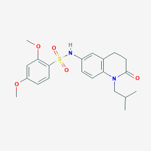 molecular formula C21H26N2O5S B2689475 N-(1-isobutyl-2-oxo-1,2,3,4-tetrahydroquinolin-6-yl)-2,4-dimethoxybenzenesulfonamide CAS No. 941906-75-8