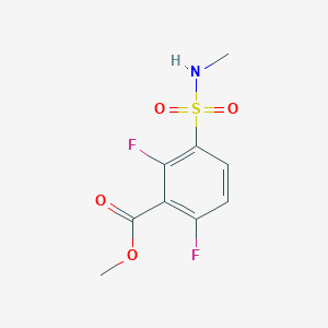 molecular formula C9H9F2NO4S B2689495 Methyl 2,6-difluoro-3-(methylsulfamoyl)benzoate CAS No. 1803580-83-7