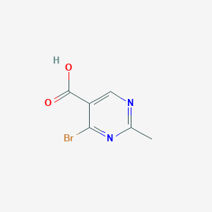 molecular formula C6H5BrN2O2 B2689527 4-Bromo-2-methyl-5-pyrimidinecarboxylic acid CAS No. 1525149-72-7