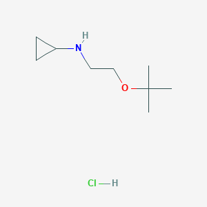 molecular formula C9H20ClNO B2689655 N-(2-(tert-Butoxy)ethyl)cyclopropanamine hydrochloride CAS No. 2225141-49-9