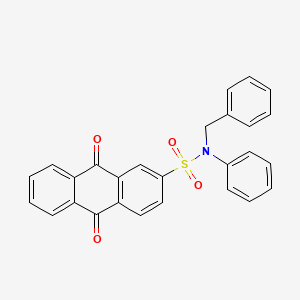 molecular formula C27H19NO4S B2689693 N-benzyl-9,10-dioxo-N-phenyl-9,10-dihydroanthracene-2-sulfonamide CAS No. 860527-62-4