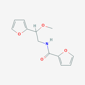 molecular formula C12H13NO4 B2689714 N-[2-(furan-2-yl)-2-methoxyethyl]furan-2-carboxamide CAS No. 1795455-70-7