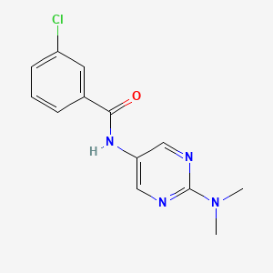 3-chloro-N-(2-(dimethylamino)pyrimidin-5-yl)benzamide