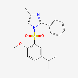 1-((5-isopropyl-2-methoxyphenyl)sulfonyl)-4-methyl-2-phenyl-1H-imidazole