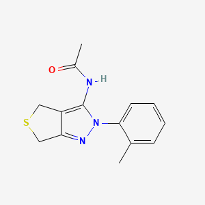 N-(2-(o-tolyl)-4,6-dihydro-2H-thieno[3,4-c]pyrazol-3-yl)acetamide