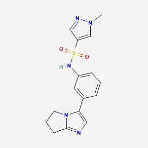 N-(3-(6,7-dihydro-5H-pyrrolo[1,2-a]imidazol-3-yl)phenyl)-1-methyl-1H-pyrazole-4-sulfonamide